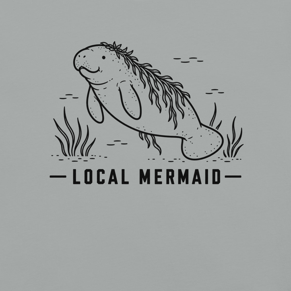 Local Mermaid Florida manatee graphic in granite
