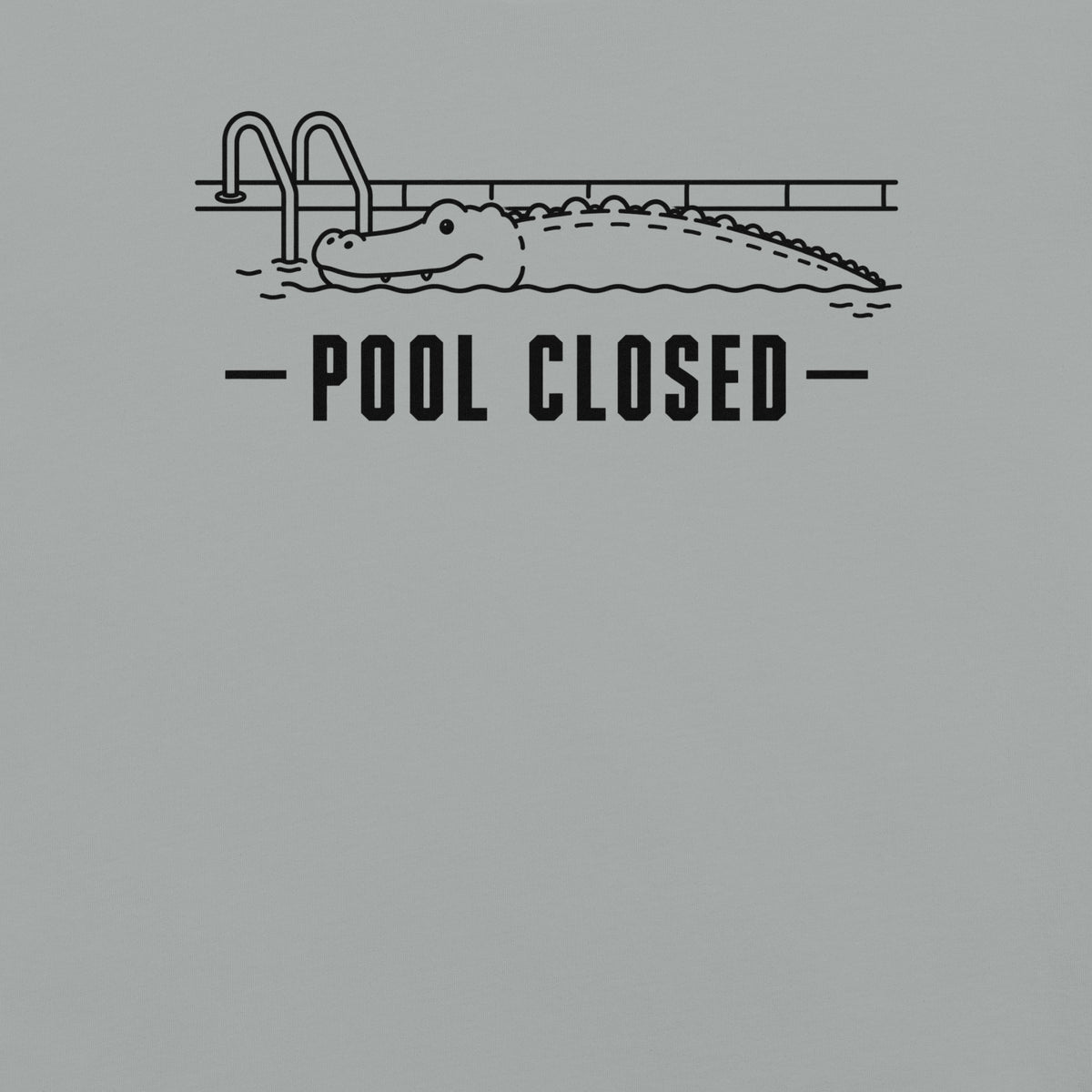 Pool Closed Florida alligator graphic in granite