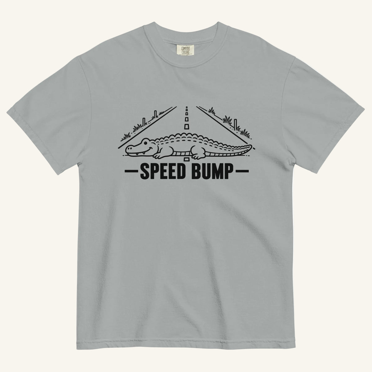 Speed Bump Florida alligator graphic t-shirt in granite