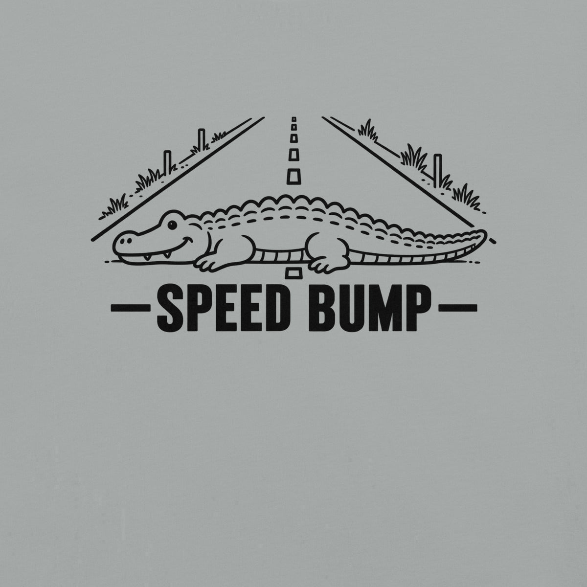 Speed Bump Florida alligator graphic in granite