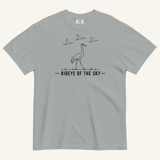 Ribeye of the Sky Florida bird graphic t-shirt in granite