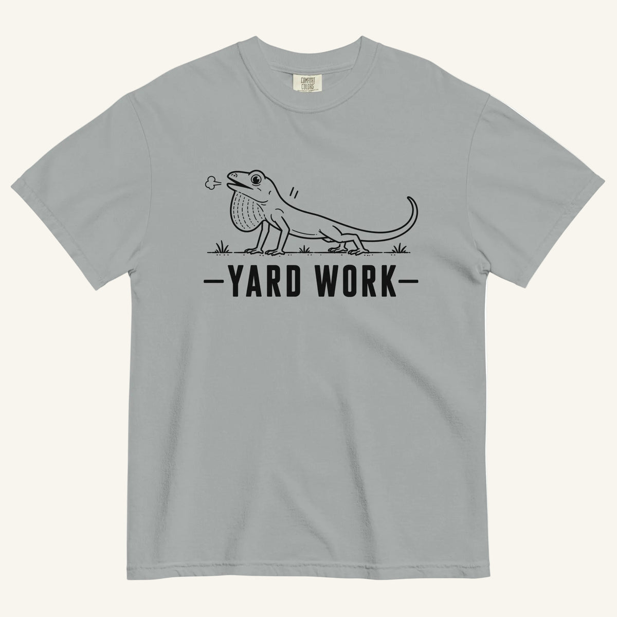 Yard Work Florida ibis graphic t-shirt in granite