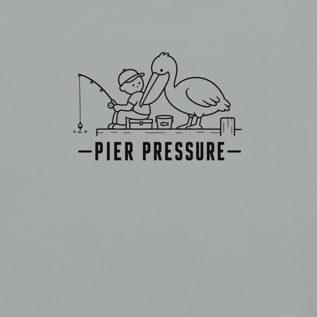 Pier Pressure Florida coastal wildlife graphic in granite
