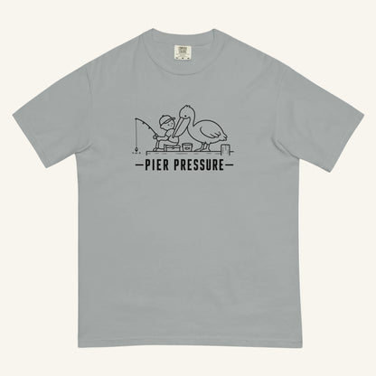 Pier Pressure Florida coastal wildlife graphic t-shirt in granite