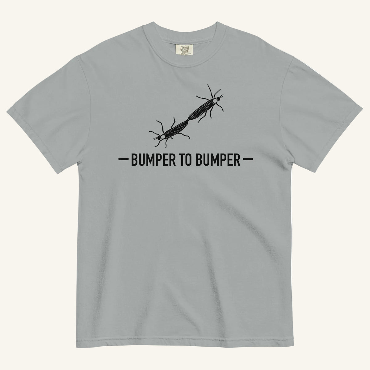 Bumper to Bumper Florida lovebug graphic t-shirt in granite