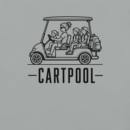 Cartpool Florida golf cart family graphic in granite