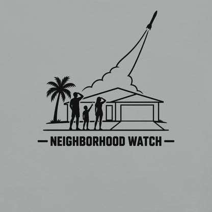 Neighborhood Watch Florida rocket launch in granite
