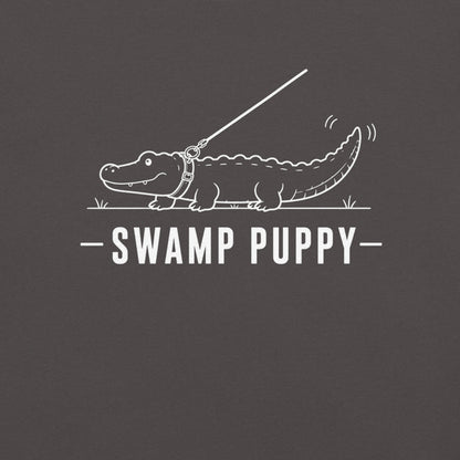 Swamp Puppy Florida alligator graphic in graphite