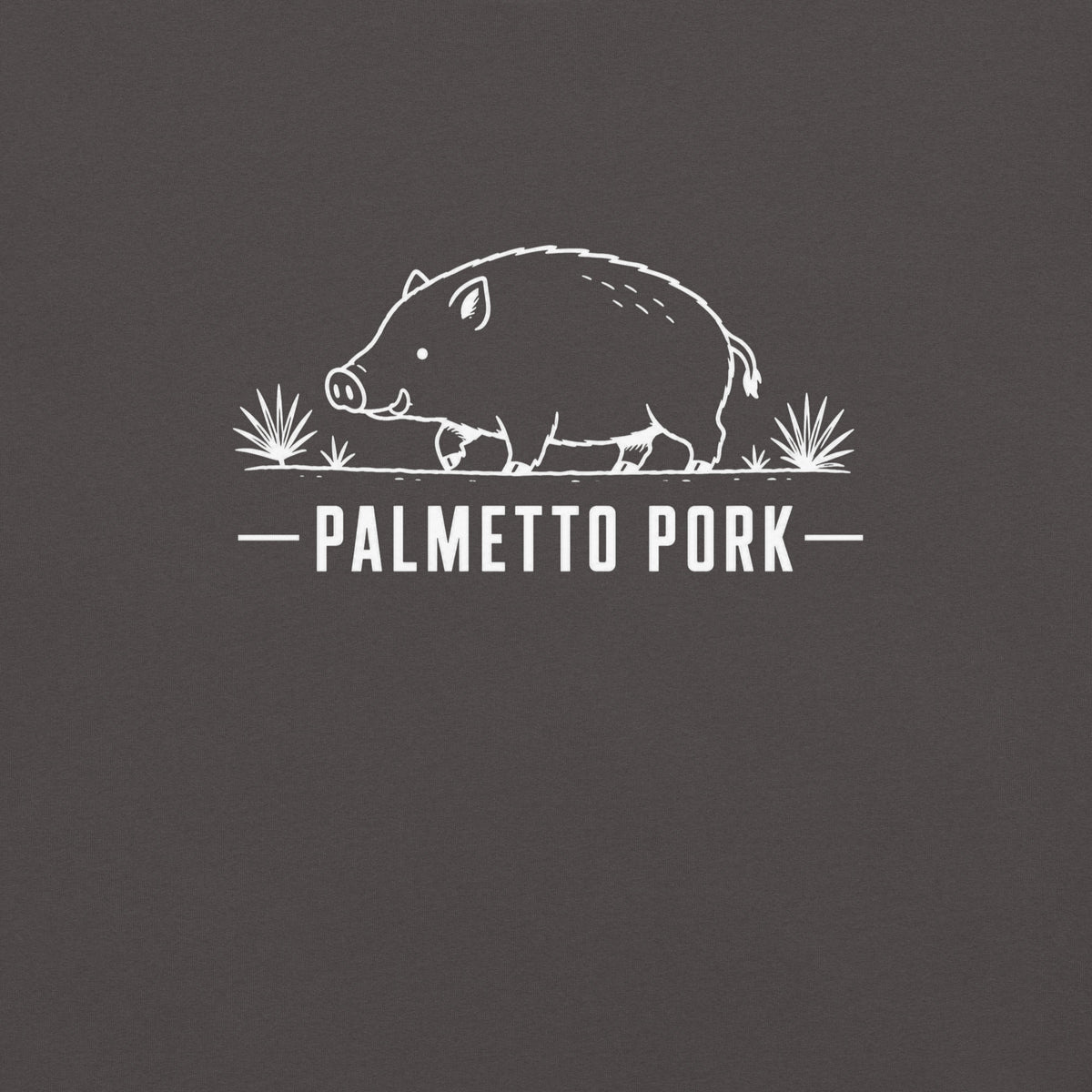 Palmetto Pork Florida boar graphic in graphite