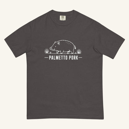 Palmetto Pork Florida boar graphic t-shirt in graphite