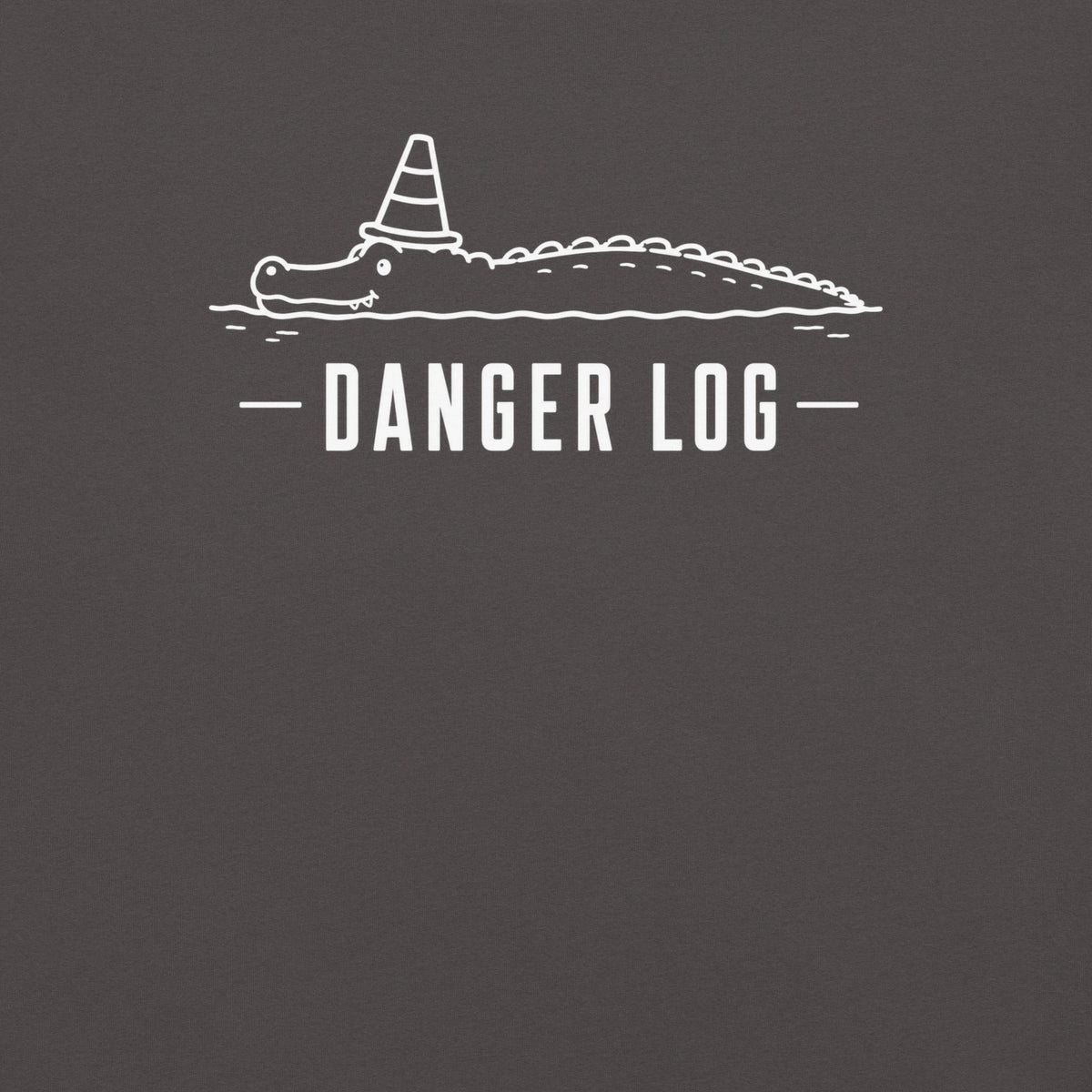 Danger Log Florida alligator graphic in graphite