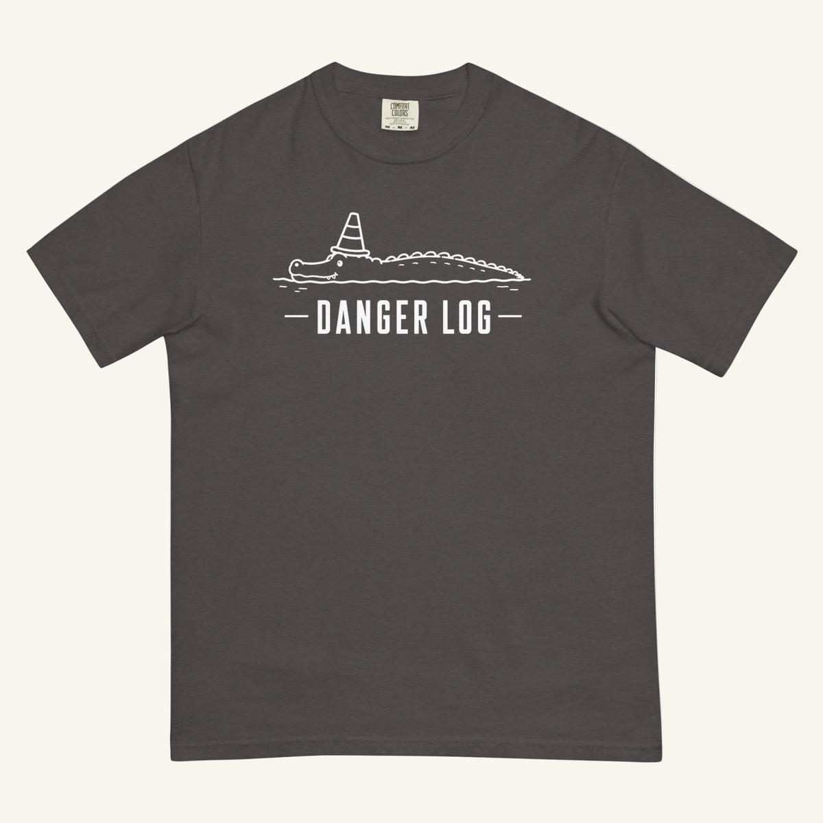 Danger Log Florida alligator graphic t-shirt in graphite