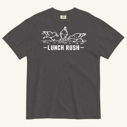 Lunch Rush Florida seagull graphic in graphite