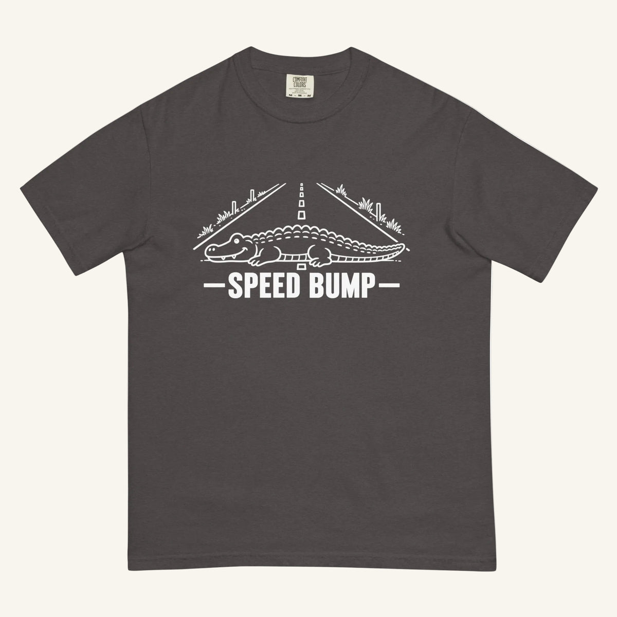 Speed Bump Florida alligator graphic t-shirt in graphite