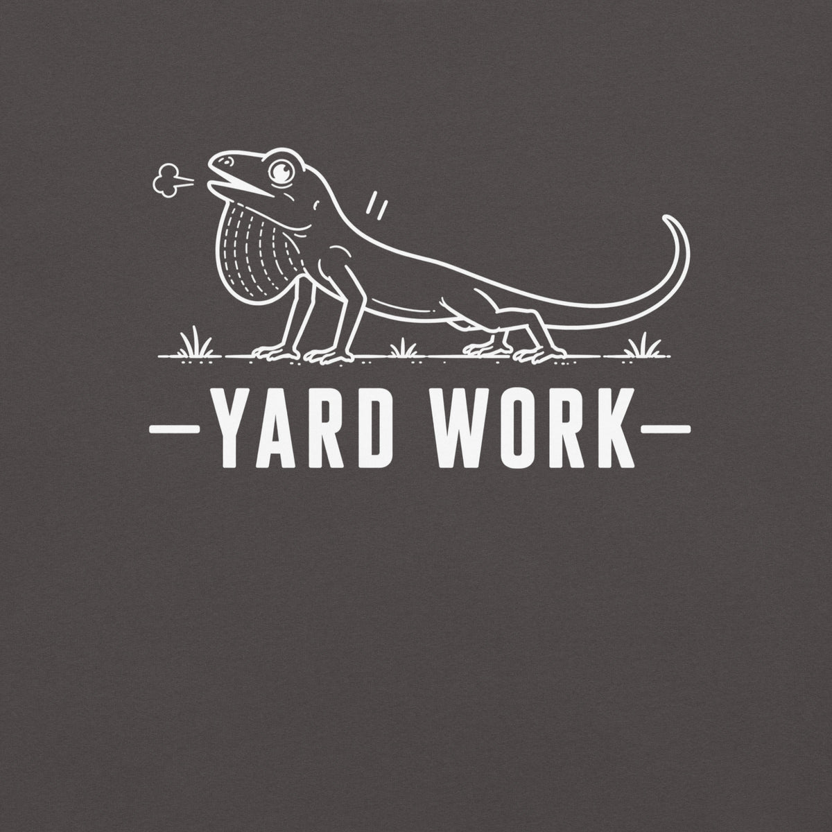 Yard Work Florida ibis graphic in graphite