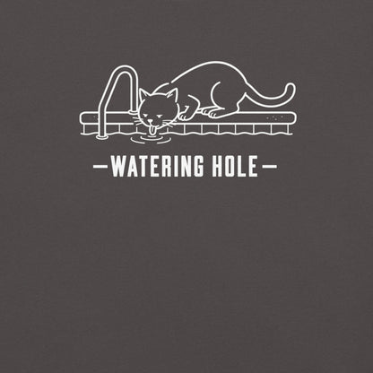 Watering Hole Florida wildlife graphic in graphite