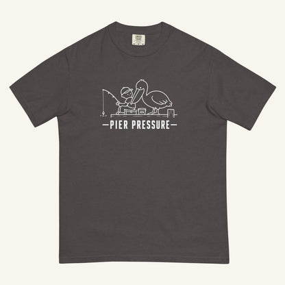 Pier Pressure Florida coastal wildlife graphic t-shirt in graphite