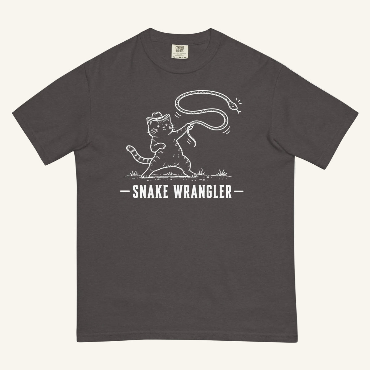 Snake Wrangler Florida snake graphic t-shirt in graphite