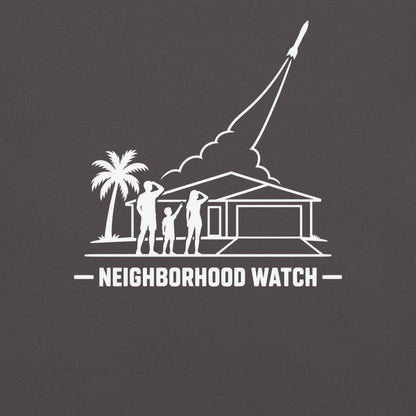Neighborhood Watch Florida rocket launch in graphite