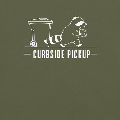 Curbside Pickup Florida raccoon graphic in hemp