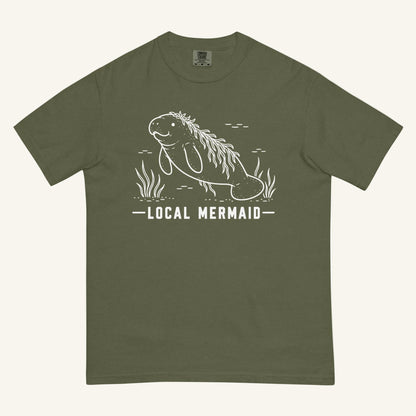 Local Mermaid Florida manatee graphic t-shirt in hemp