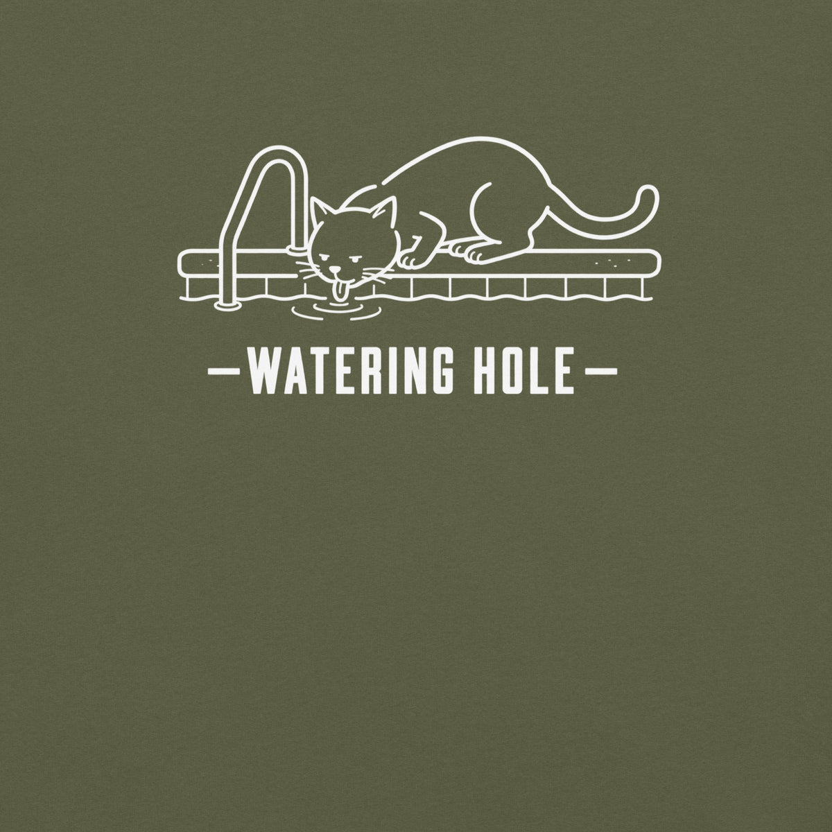 Watering Hole Florida wildlife graphic in hemp