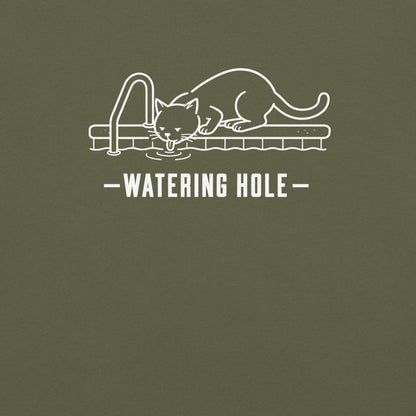 Watering Hole Florida wildlife graphic in hemp