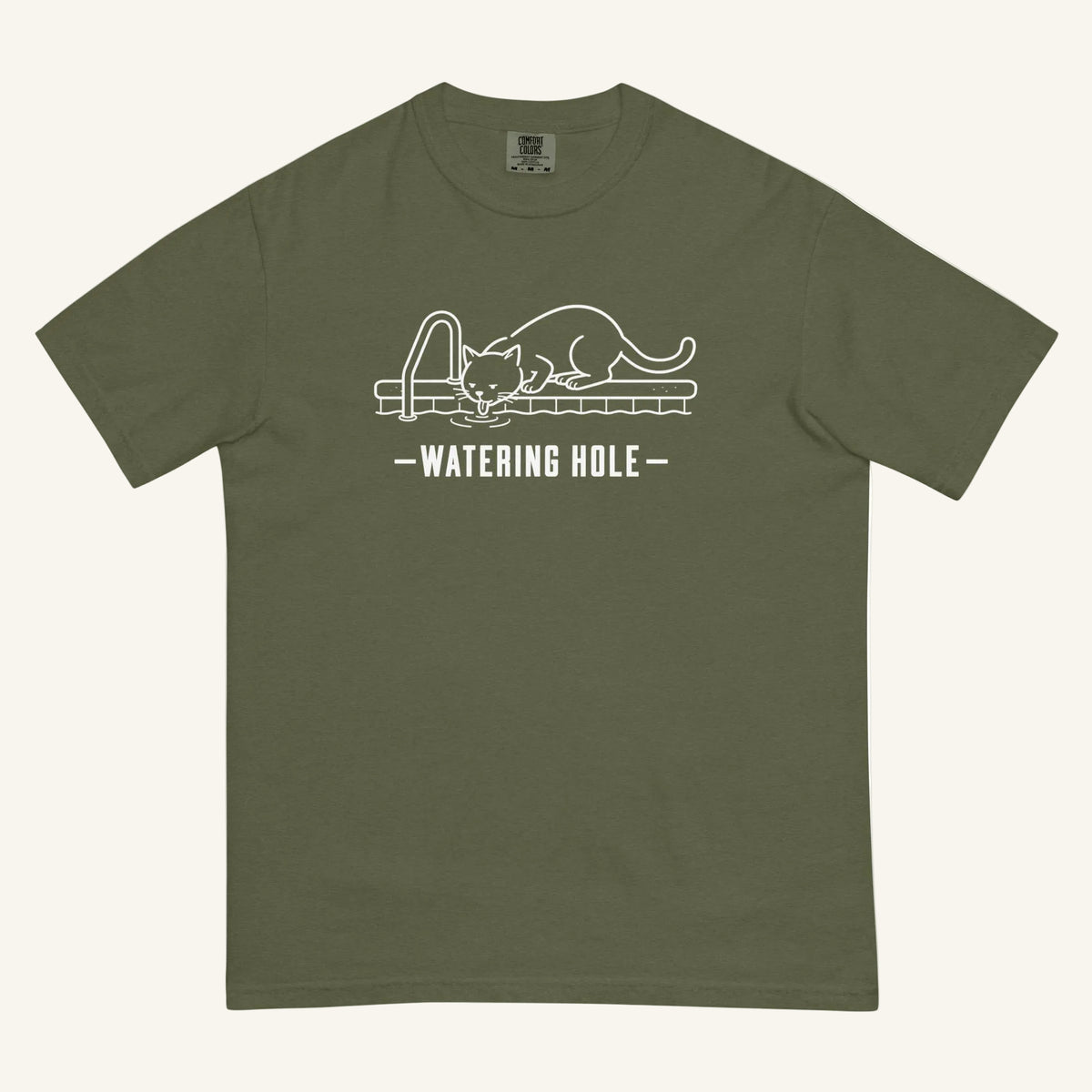 Watering Hole Florida wildlife graphic t-shirt in hemp