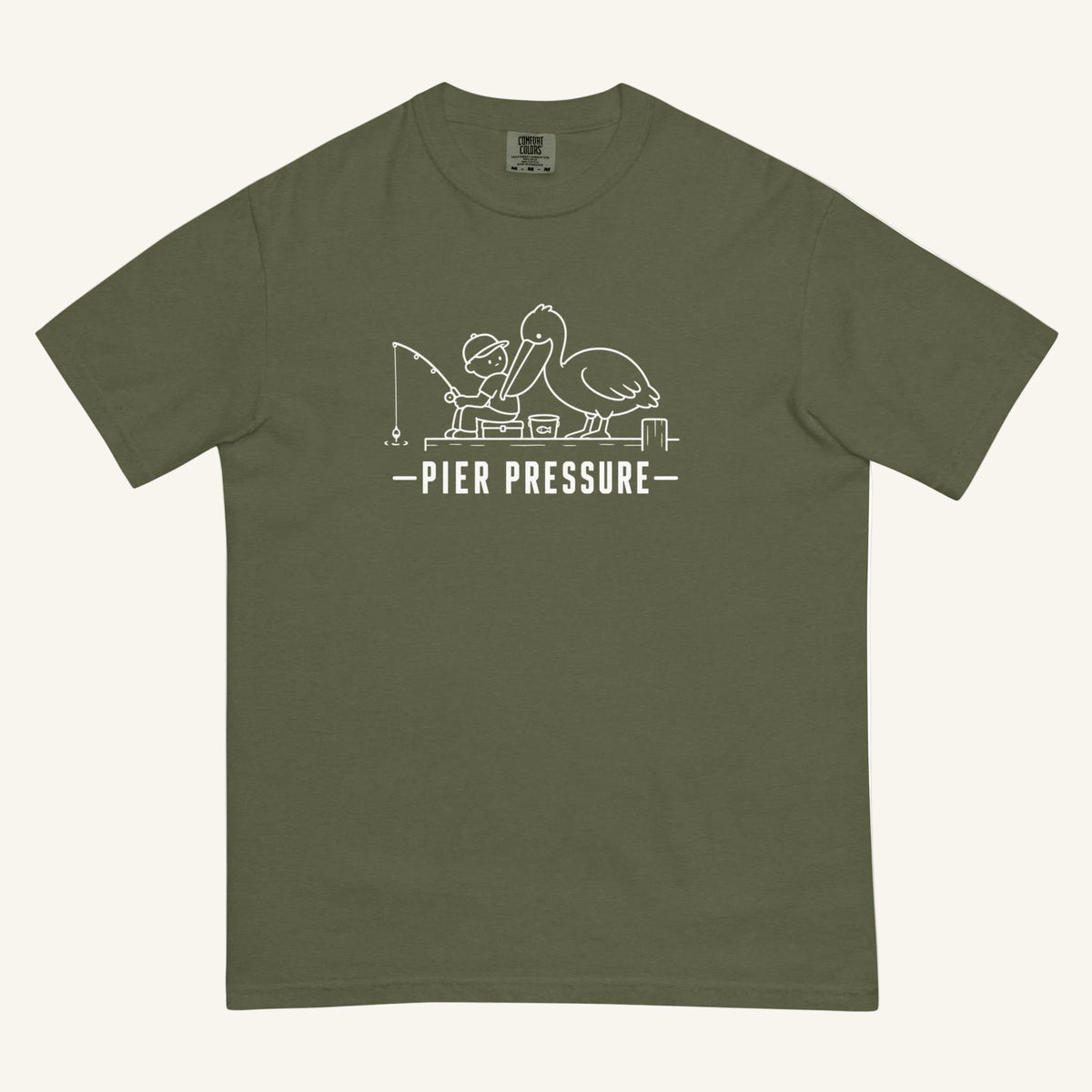 Pier Pressure Florida coastal wildlife graphic t-shirt in hemp