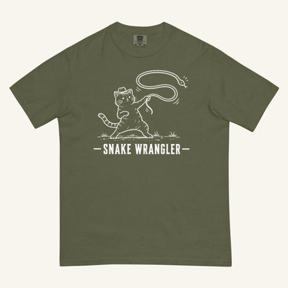 Snake Wrangler Florida snake graphic t-shirt in hemp