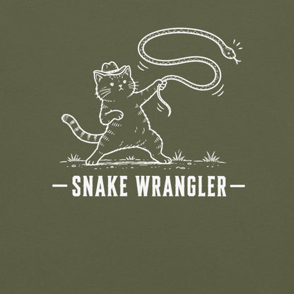 Snake Wrangler Florida snake graphic in hemp
