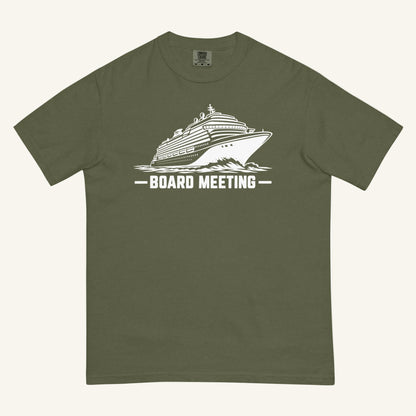 Board Meeting funny cruise ship graphic in hemp