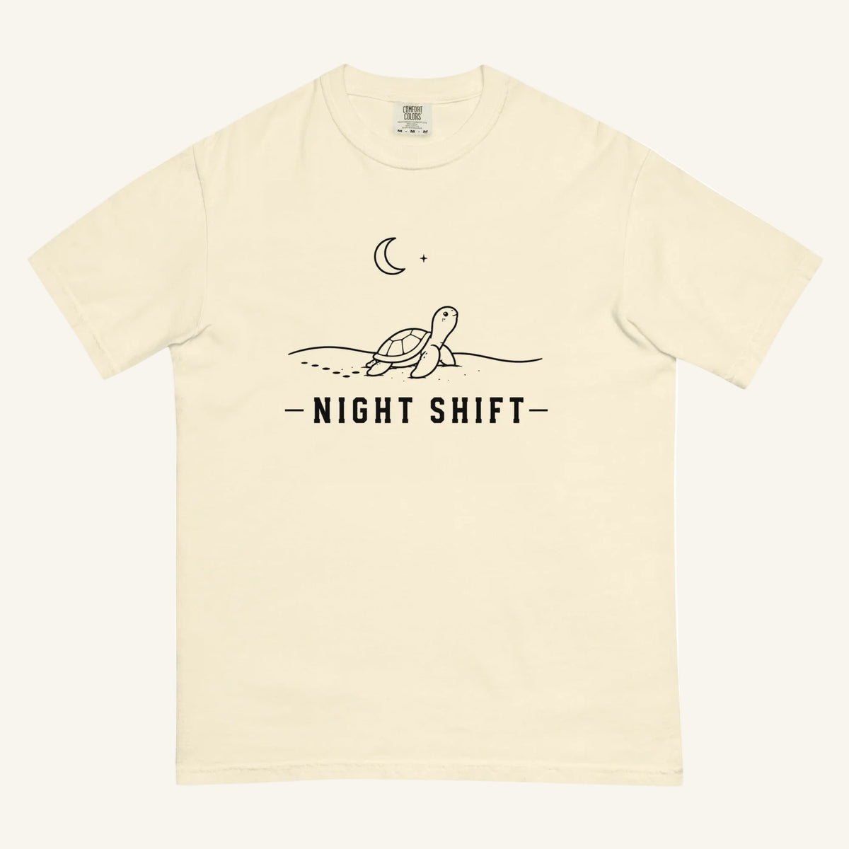 Night Shift Florida wildlife graphic t-shirt in ivory