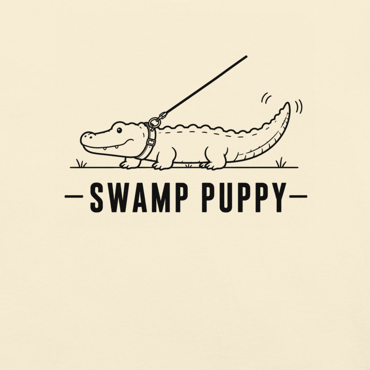 Swamp Puppy Florida alligator graphic in ivory