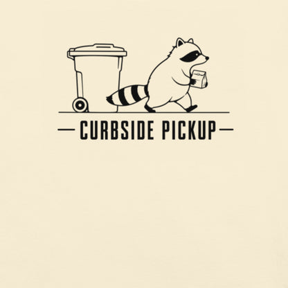 Curbside Pickup Florida raccoon graphic in ivory