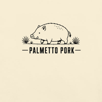 Palmetto Pork Florida boar graphic in ivory
