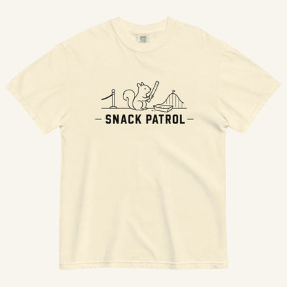 Snack Patrol Florida squirrel graphic t-shirt in ivory