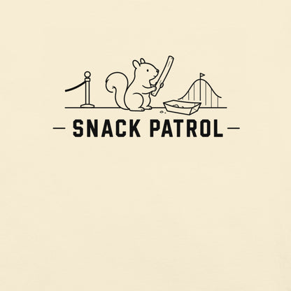 Snack Patrol Florida squirrel graphic in ivory
