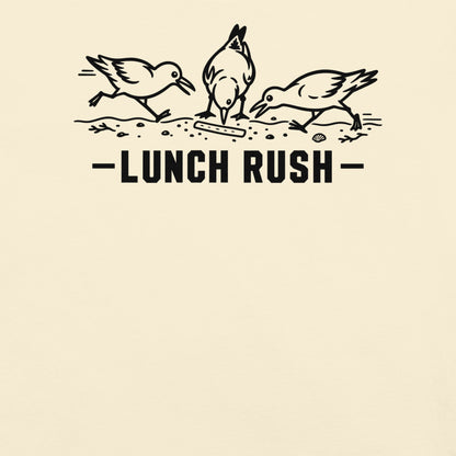 Lunch Rush Florida seagull graphic in ivory