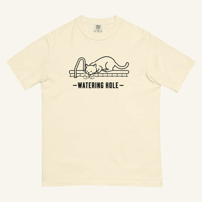 Watering Hole Florida wildlife graphic t-shirt in ivory