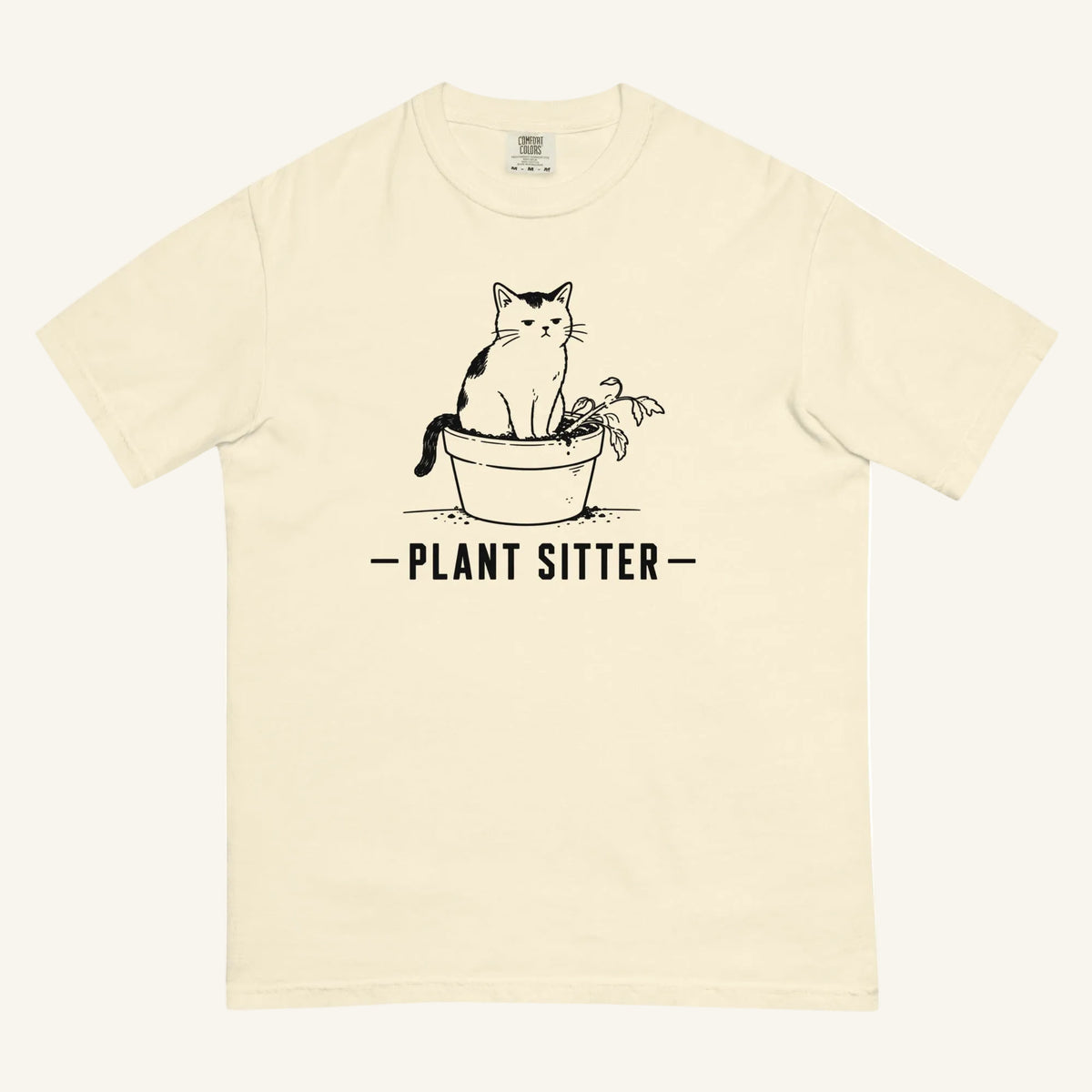 Plant Sitter Florida wildlife graphic t-shirt in ivory