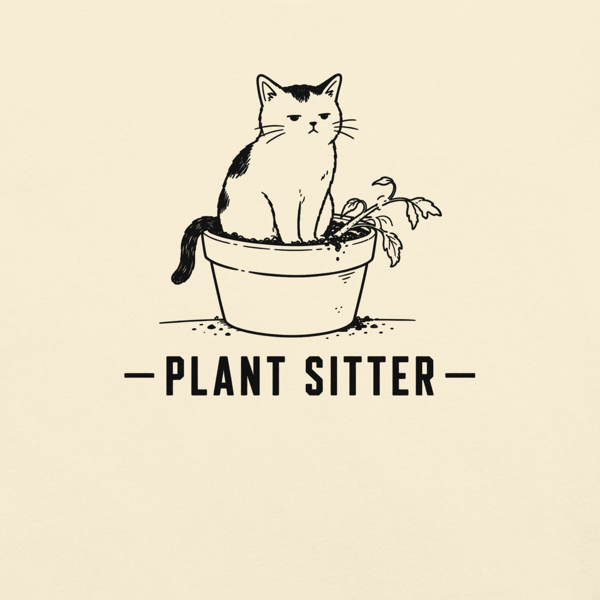 Plant Sitter Florida wildlife graphic in ivory