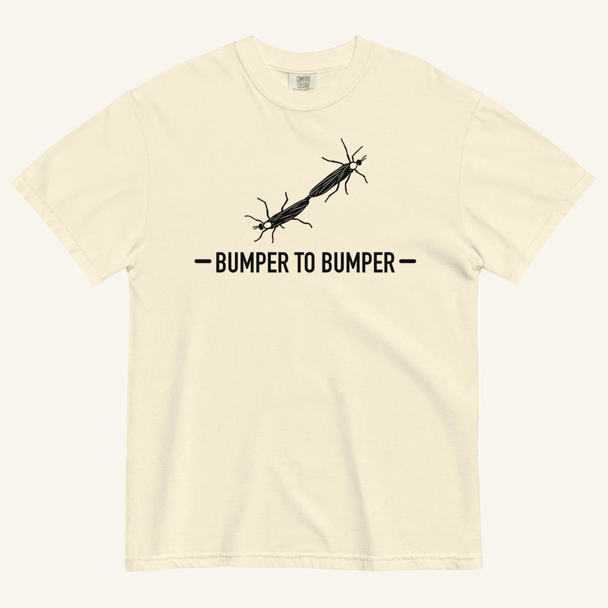 Bumper to Bumper Florida lovebug graphic t-shirt in ivory
