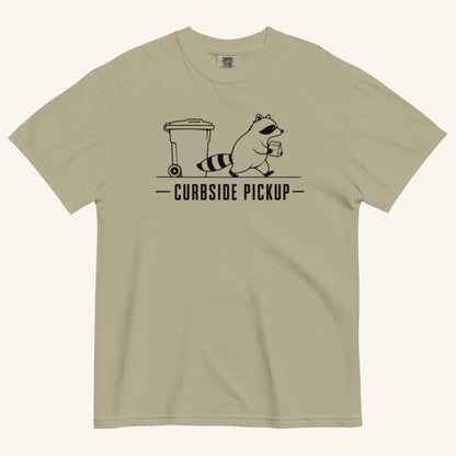 Curbside Pickup Florida raccoon graphic t-shirt in khaki