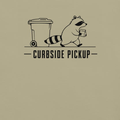 Curbside Pickup Florida raccoon graphic in khaki