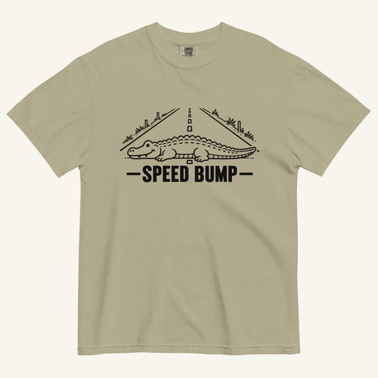 Speed Bump Florida alligator graphic t-shirt in khaki
