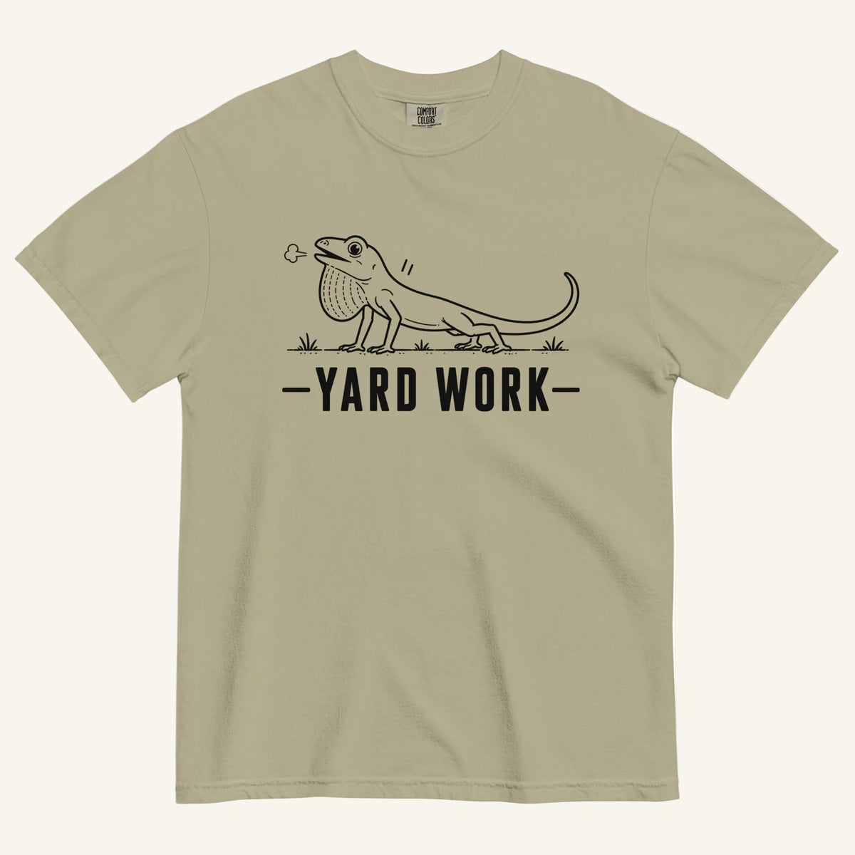 Yard Work Florida ibis graphic t-shirt in khaki