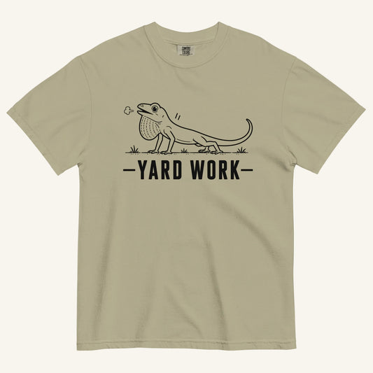 Yard Work Florida ibis graphic t-shirt in khaki