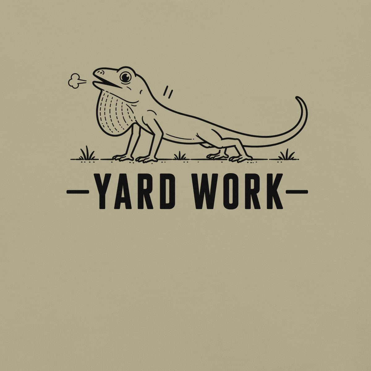 Yard Work Florida ibis graphic in khaki