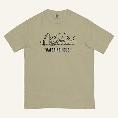 Watering Hole Florida wildlife graphic t-shirt in khaki